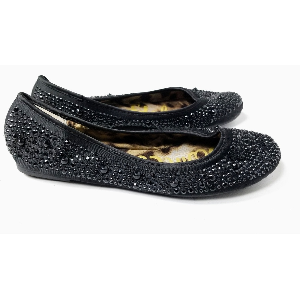 Sam Edelman Black Jeweled Flats